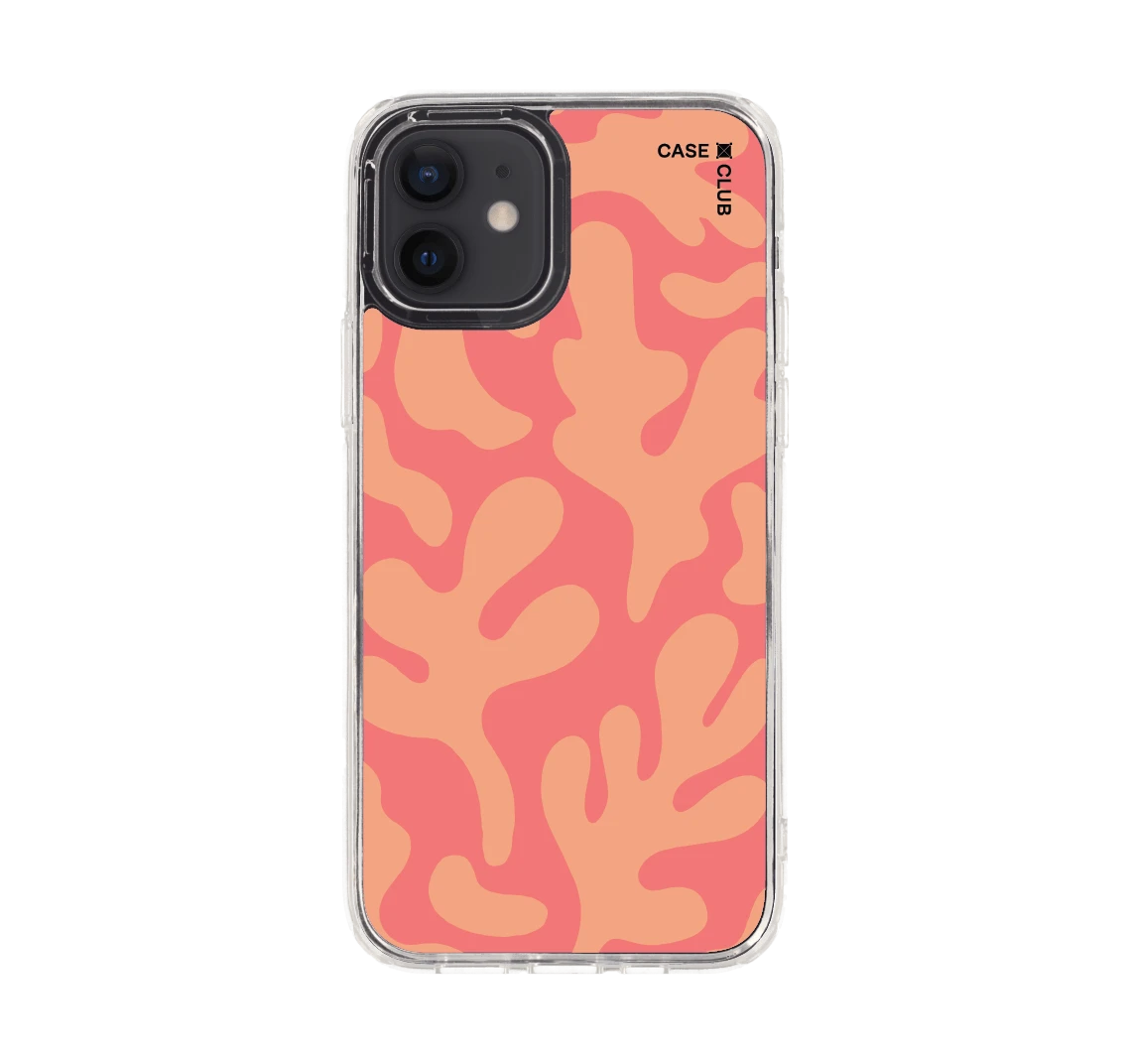 pink & orange abstract freeform pattern